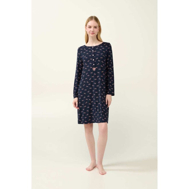 ΝΥΧΤΙΚΟ ΧΕΙΜΕΡΙΝΟ ΜΕ ΠΑΤΙΛΕΤΑ MICROMODAL 23051 VAMP